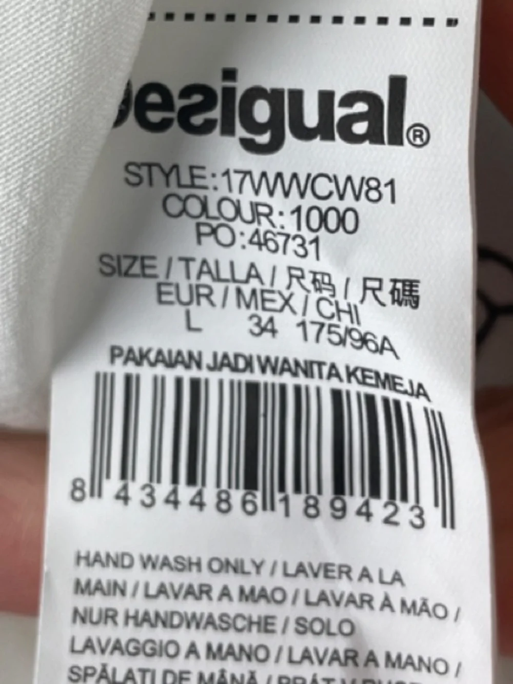 NWT Desigual Button-Up Blouse Size L - Picture 14 of 14